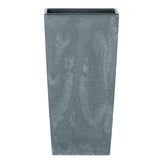 Prosperplast Urbi Square Beton Effect Planter 14x14x26.5cm - Marengo